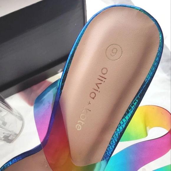 Gorgeous Rainbow Fashion 🩴 NWB ❤️ - Picture 5 of 10